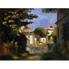 House and Figure among the Trees