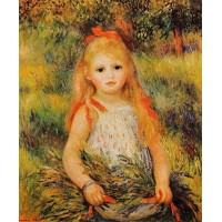 Little Girl with a Spray of Flowers