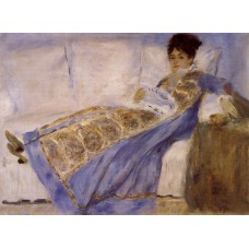 Madame Monet on a Sofa