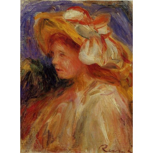 Profile of a Young Woman in a Hat