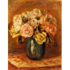 Roses in a Blue Vase 2