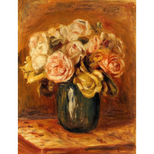 Roses in a Blue Vase 2