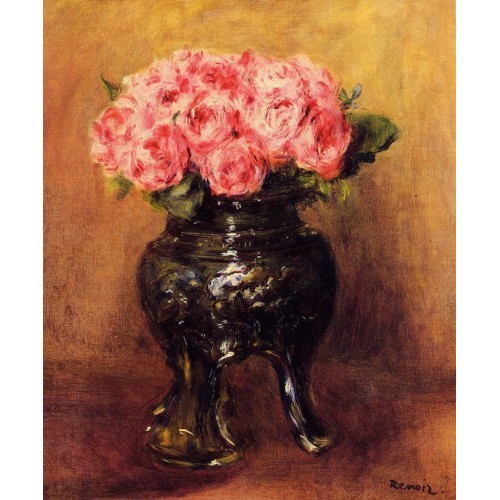 Roses in a China Vase