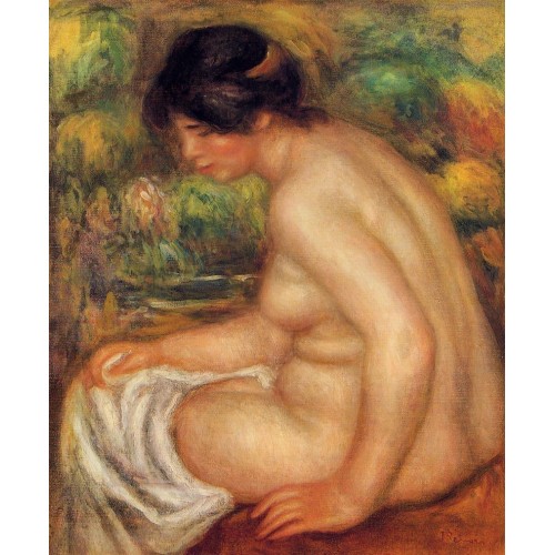 Seated Nude in Profile (Gabrielle)