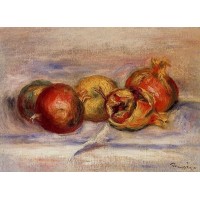 Three Pomegranates and Two Apples