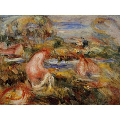 Two Bathers in a Landscape