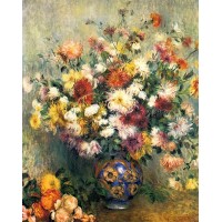 Vase of Chrysanthemums 1