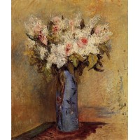 Vase of Lilacs and Roses