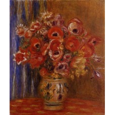 Vase of Tulips and Anemones