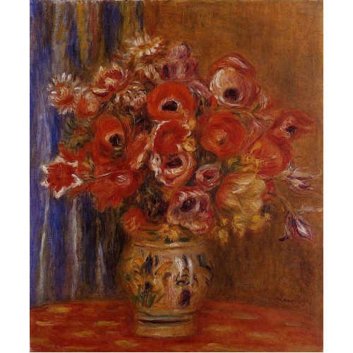 Vase of Tulips and Anemones