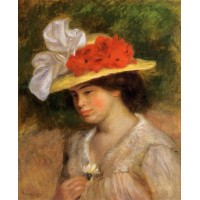 Woman in a Flowered Hat