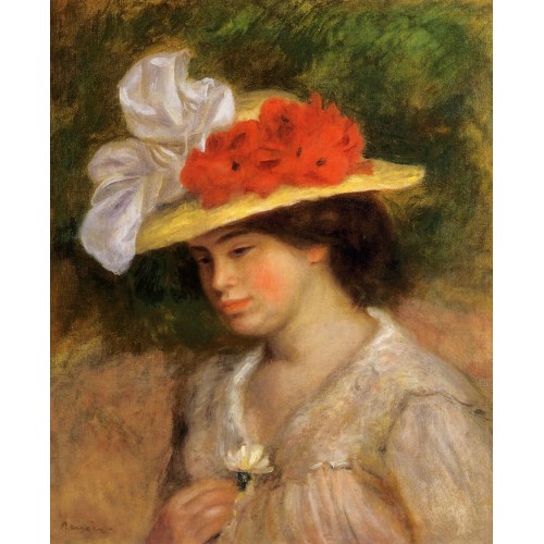 Woman in a Flowered Hat