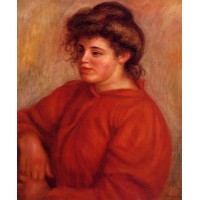 Woman in a Red Blouse