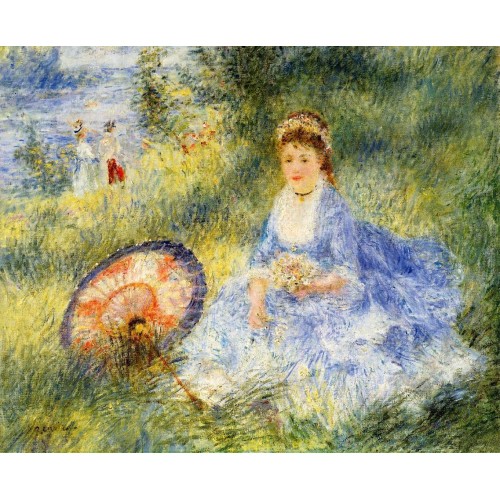 Young Woman with a Japanese Umbrella