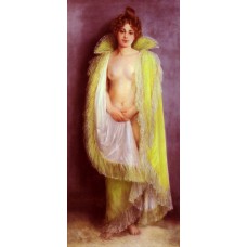 Femme En Deshabillee Verte