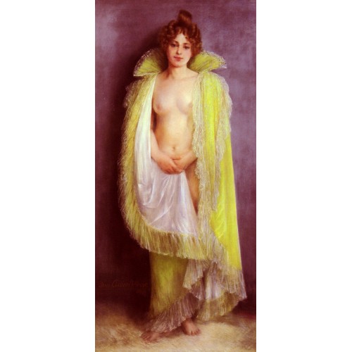 Femme En Deshabillee Verte