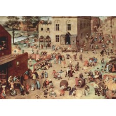 Pieter brueghel the elder children playing detail