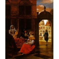 Musical Party in a Courtyard