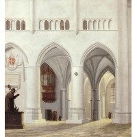 Interior of the Church of St Bavo at Haarlem 1