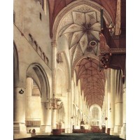 Interior of the Church of St Bavo at Haarlem 2