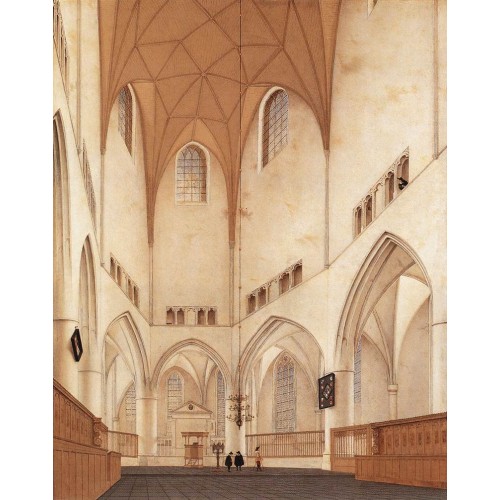 Interior of the Church of St Bavo at Haarlem 3