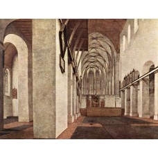 Interior of the St Jans Kerk at Utrecht