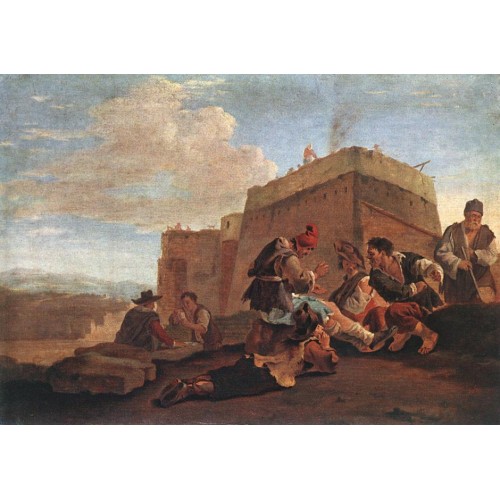 Landscape with Morra Players