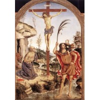 The Crucifixion with Sts Jerome and Christopher