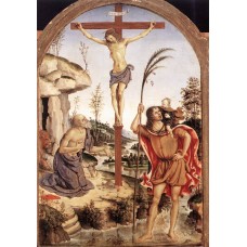 The Crucifixion with Sts Jerome and Christopher