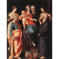 Madonna and Child with St Anne and Other Saints