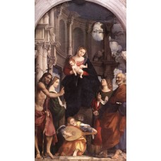 Madonna and Child Enthroned with Saints