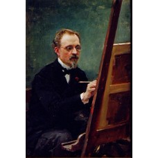 Portrait of Federico de Madrazo painting