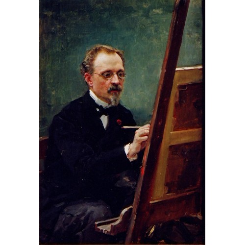 Portrait of Federico de Madrazo painting