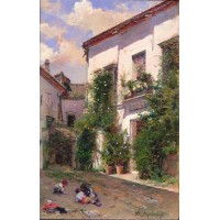 Raimundo Madrazo El patio de San Miguel en la Catedral de Sevilla