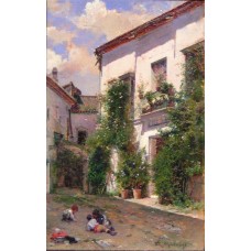 Raimundo Madrazo El patio de San Miguel en la Catedral de Sevilla