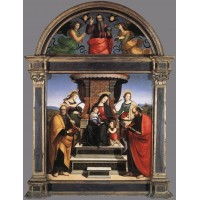 Madonna and Child Enthroned with Saints