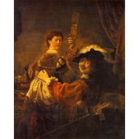 Rembrandt and Saskia in the Scene of the Prodigal Son in the