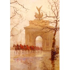 Hyde Park Corner With Household Cavalry