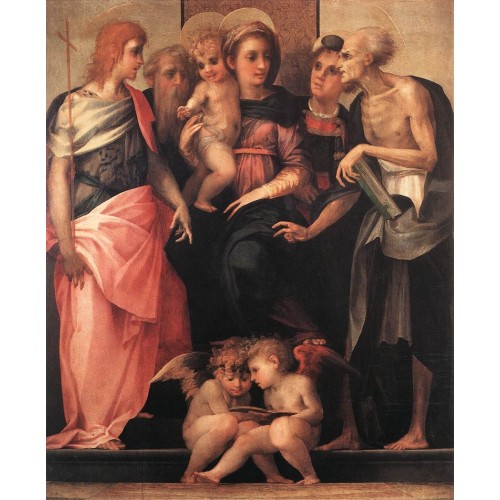 Madonna Enthroned with Four Saints