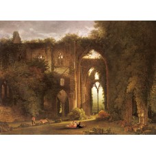 Tintern Abbey With Elegant Figures