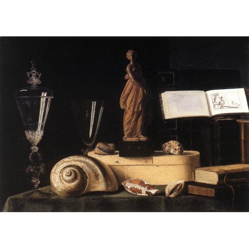 Still Life with Statuette and Shells