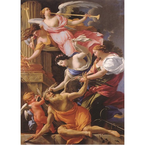 Saturn Conquered by Amor Venus and Hope