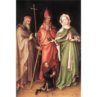 Saints Catherine Hubert and Quirinus with a Donor