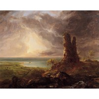 Romantic Landscape with Ruined Tower