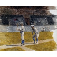 Baseball Players Practicing