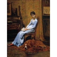 The Artist's Wife and His Setter Dog