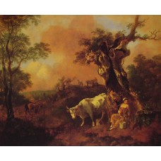 Landscape with a Woodcutter and Milkmaid