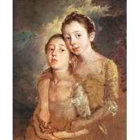 The Artist's Daughters with a Cat
