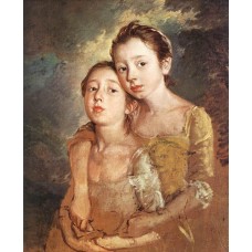 The Artist's Daughters with a Cat