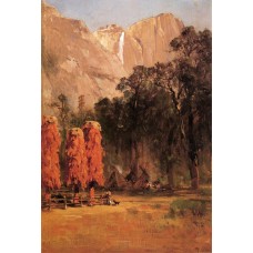 Acorn granaries by piute indian camp in yosemite